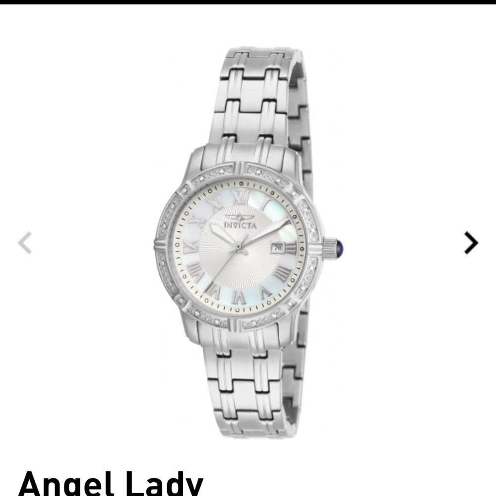 Invicta Women's Silver Watch with White Dial